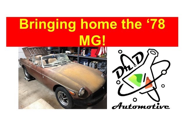 Restoring a 1978 MG that sat outside for 30 years! Part 3 - Transporting the car. #MG #MGB #Restore