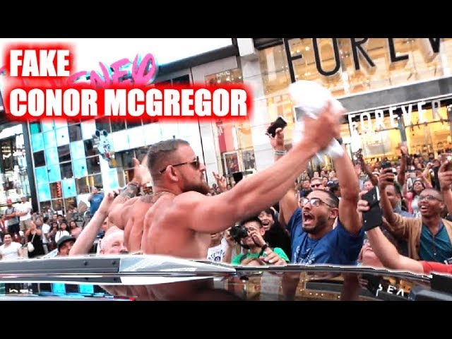 Fake Conor McGregor Pranks New York City!