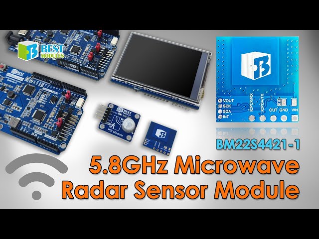 [Sensor Modules] 5.8GHz Microwave Radar Sensor Module BM22S4421-1 #Radar #bmduino #modules