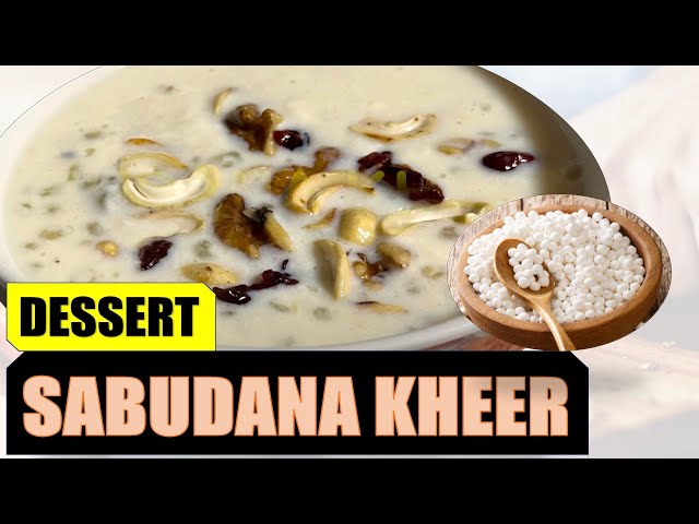 Sabudana Kheer - Tapioca pearl Porridge - Quick Gluten Free source of Energy