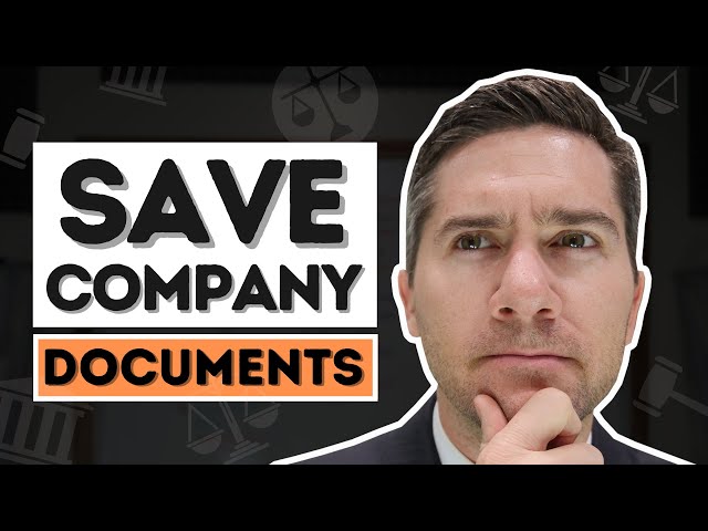 How to Save Documents for a Lawsuit - Pt. 3