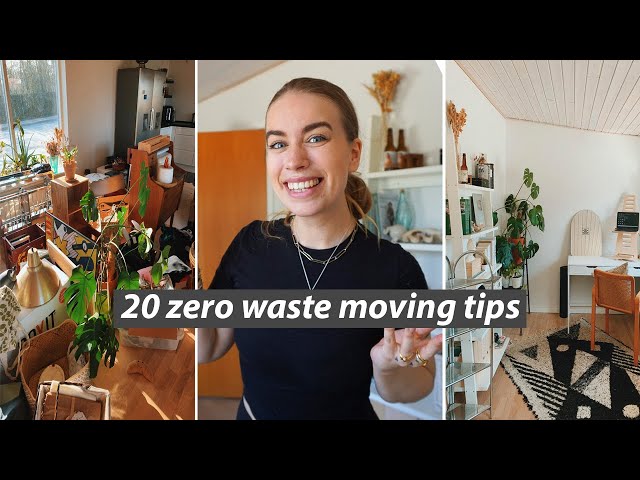 20 ZERO WASTE MOVING TIPS // sustainable boxes, paints, decluttering and more