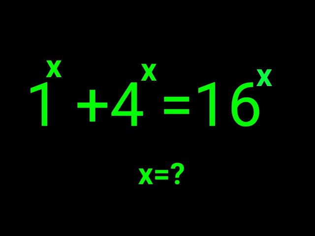 Nice Math Problem ✍️ Find the Value of X in this Exponential Equation ✍️