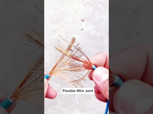 Awesome Idea! Properly Joint Flexible Wire  #electrical #ideas
