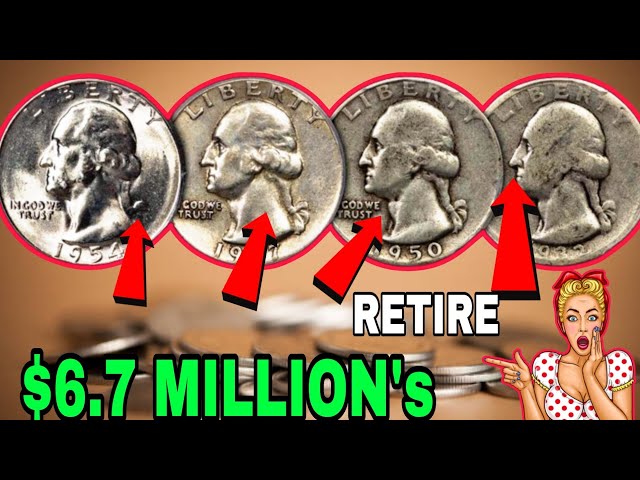 LOOK FOR HIGH VALUABLE TOP 10 QUARTER DOLLAR COINS THAT COULD MAKE YOU A MILLIONAIRE!