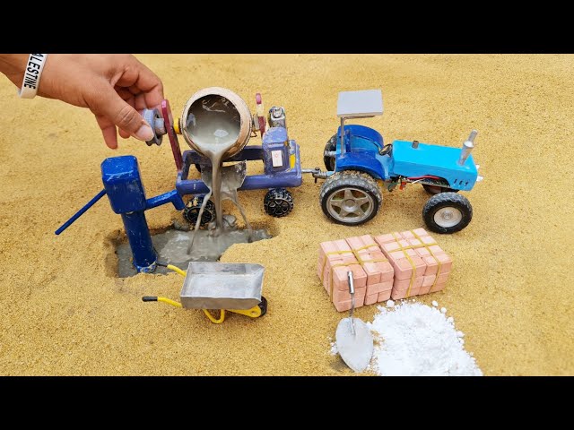 diy tractor making mini concrete | mini tractor | hanoi mini tractor @Minirustic  Hp Mini