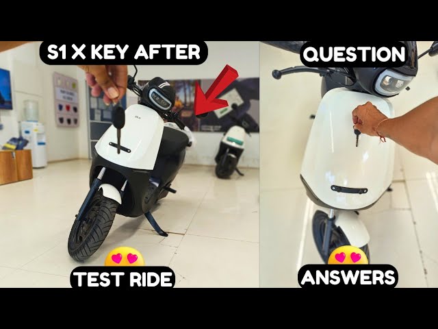 OLA S1X KEY🔑AFTER TEST RIDE QUESTION ? ANSWERS & DELIVERY UPDATE😍