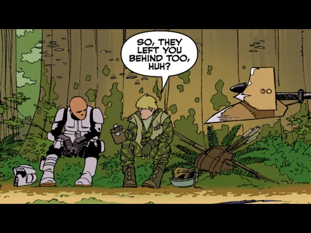 The Rebel and Scout Trooper who were left behind on Endor [Legends]