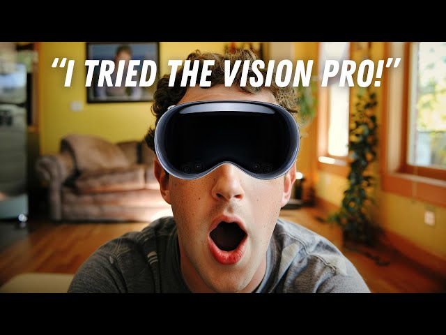 Mark Zuckerberg tries Apple Vision Pro #visionpro #quest3 #markzuckerberg #meta #facebook #vr