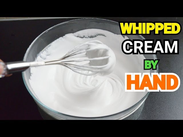 HOW TO WHIP CREAM WITHOUT ELECTRIC MIXER | Whipping Cream Banany Ka Tareka by YES I CAN COOK