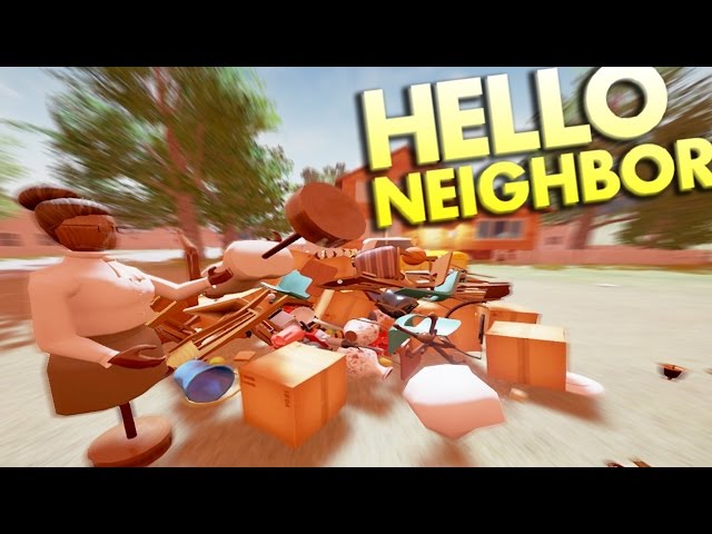 STEALING EVERYTHING AND HAVING A YARDSALE | HELLO NEIGHBOR CHALLENGES