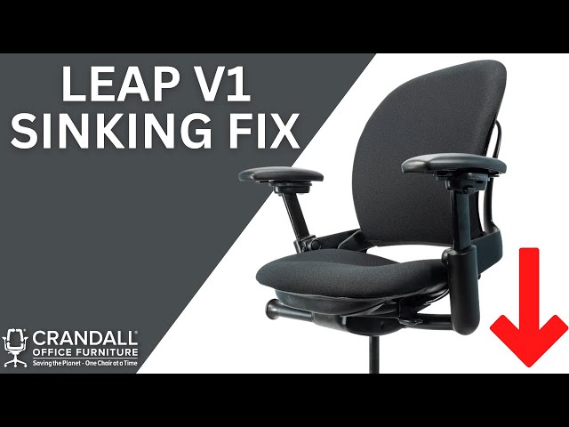 Fix your sinking Steelcase 462 V1 Leap Chair - Gas Cylinder Set Screw Adjustment Instructions
