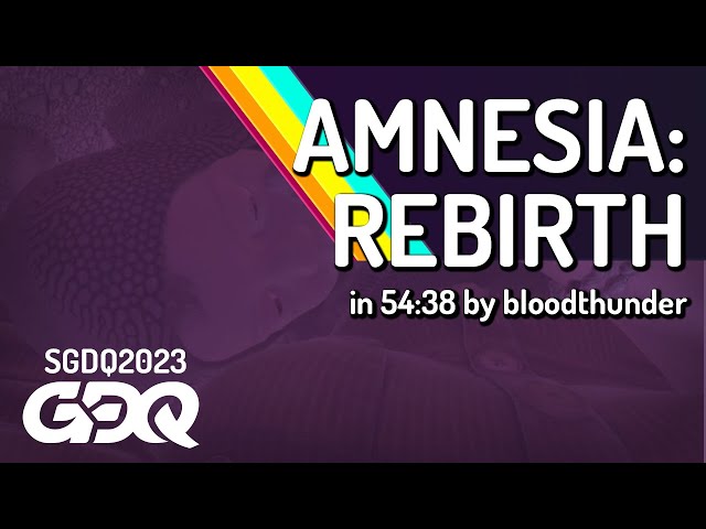 Amnesia: Rebirth by bloodthunder in 54:38 - Summer Games Done Quick 2023