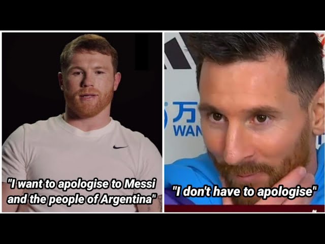 Lionel Messi's reaction to Canelo's apology after the Mexico shirt accident