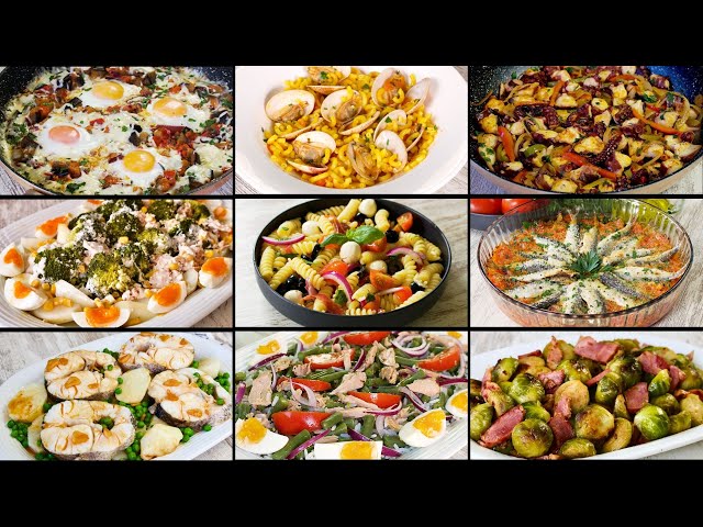DON'T COOK THE SAME THING! 11 MEDITERRANEAN DIET RECIPES to eat well every day. Episode 1
