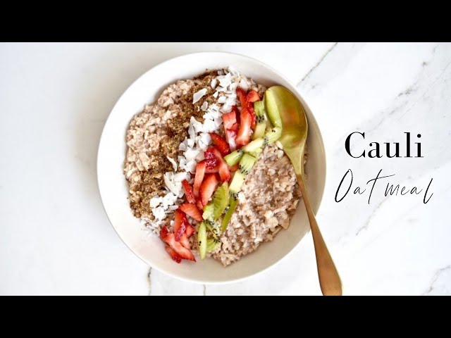 Cauliflower Oatmeal Recipe [Keto, Paleo, Vegan]