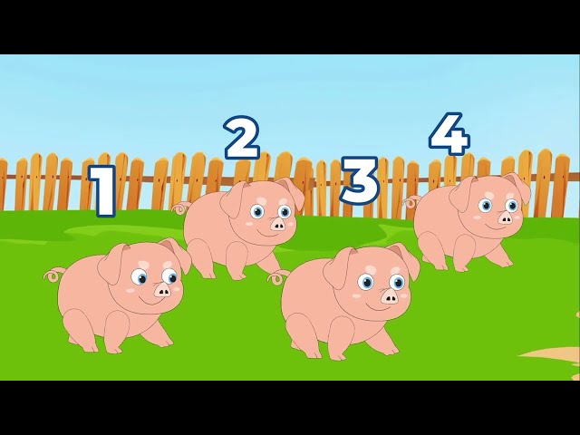 Five Little Pigs Song for Children, Babies, Toddlers and Kids Patty Shukla Learn Counting Animals