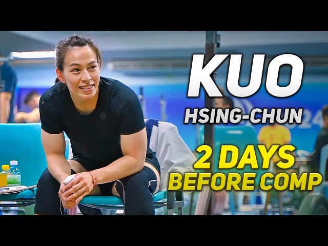 🔥 Kuo Hsing-Chun | SN 90 | C&J 95 |   Training Hall of IWF World Cup 2024
