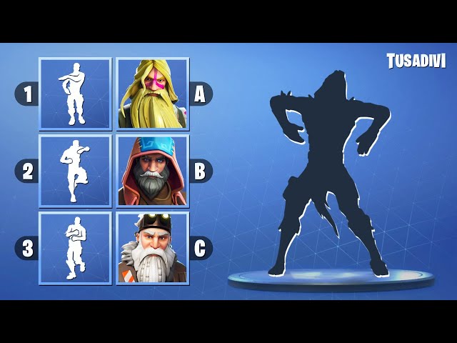 GUESS THE DANCE AND THE SKIN - FORTNITE CHALLENGE - PART #2 | tusadivi