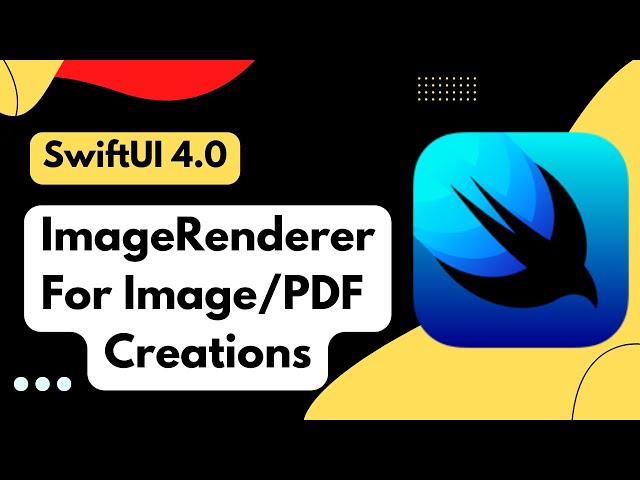 Meet the New ImageRenderer API For Creating PDF’s & Images - SwiftUI 4.0 - Xcode 14 - WWDC 2022