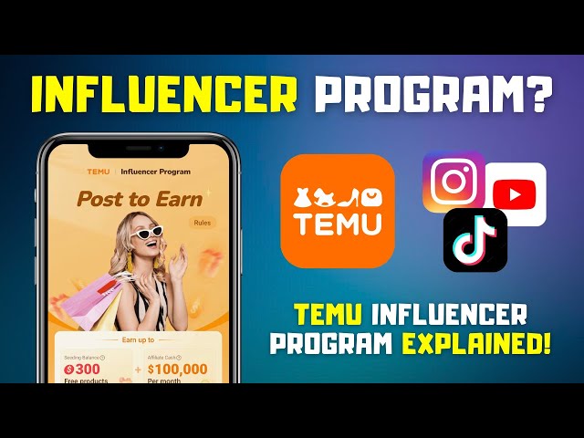 What is the Temu INFLUENCER Program? (Not Affiliate Program) | Explained