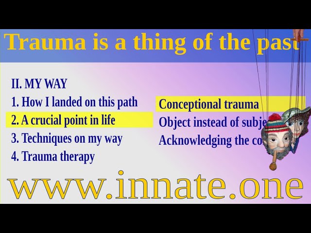#31 A breach of contract — Trauma is a thing of the past — Conceptional trauma