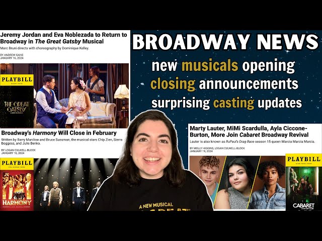 Catching up on Broadway news from the past week