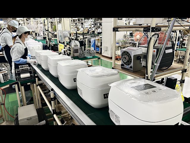 The process of mass producing the world's most expensive rice cooker.A Japanese rice cooker factory.