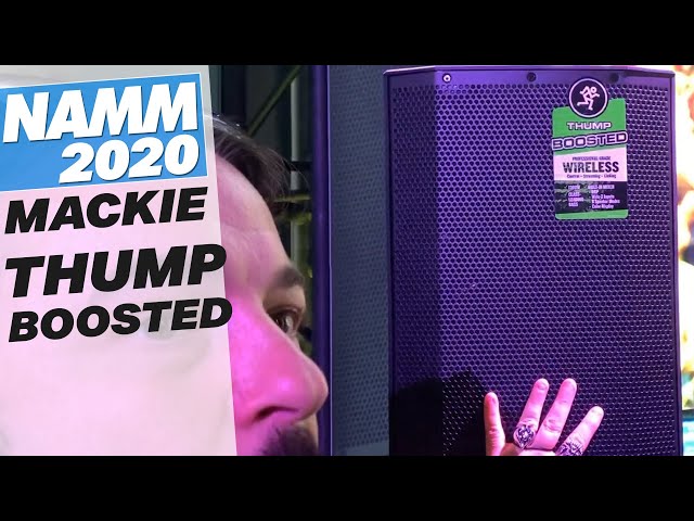 Mackie Thump BST - Boosted wireless bluetooth PA monitor speakers @ NAMM 2020 - djkit.tv
