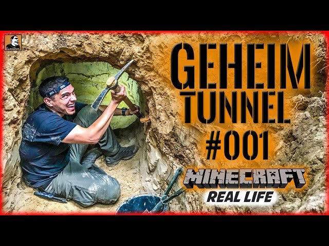 Survival Mattin baut GEHEIMTUNNEL #001 | MINECRAFT Real Life | BUSHCRAFT CAMP SHELTER ÜBERNACHTUNG