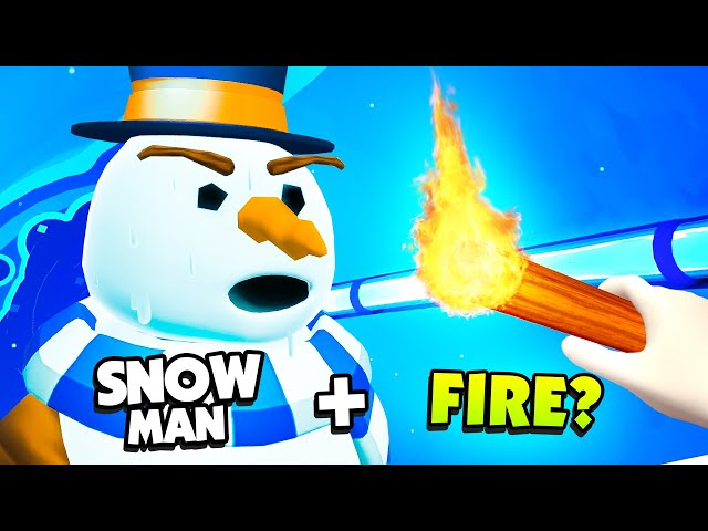 Melting a Weird SNOW MAN With FIRE in VR - Floor Plan Remaster