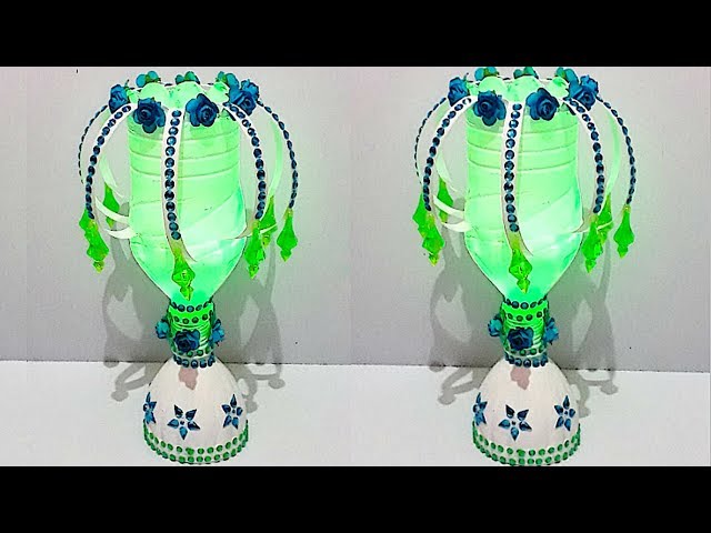 Tealight candle holder/Stand from plastic bottle at home|Diwali decoration idea |Best out  Of Waste