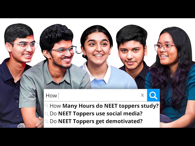 NEET Toppers Answer MOST SEARCHED Questions about NEET ft. Jahnavi, Akanksha, Dhruv, Mrinal, Haziq