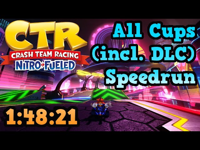 Crash Team Racing Nitro-Fueled - All Cups (incl. DLC) Speedrun in 1:48:21