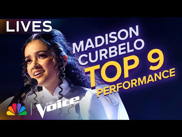 Madison Curbelo Performs Cyndi Lauper's "Time After Time" | The Voice Lives | NBC