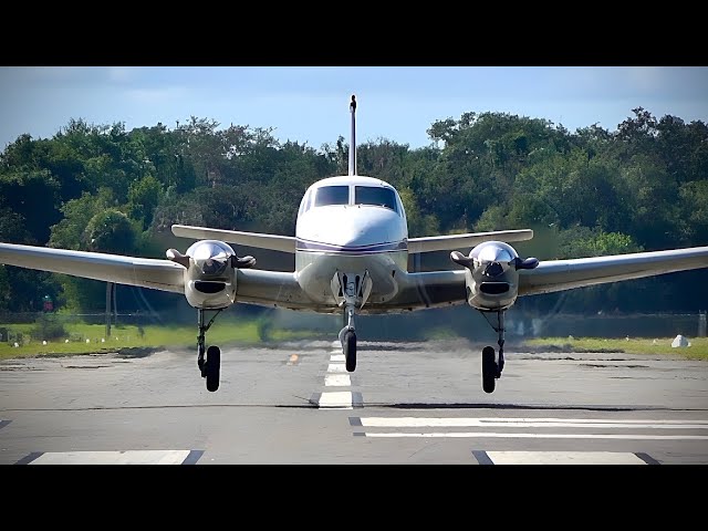 1500hp King Air uses ENTIRE Runway - Skydive Plane Ride Along