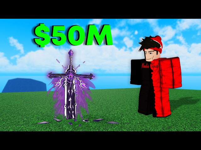 Blox Fruits, $1 Vs $50,000,000 Sword!