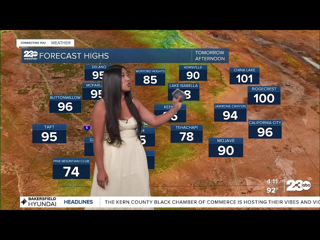23ABC EVENING WEATHER UPDATE MAY 31 2024