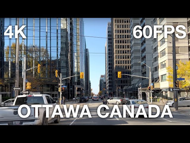 Ottawa Downtown 🇨🇦 Canada Walking Tour (4K 60FPS) Amazing City Virtual Tour