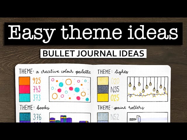12 simple bullet journal theme ideas 💜 Bullet journal ideas