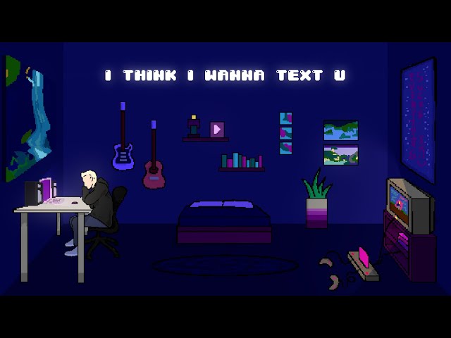 vaultboy - i think i wanna text u (Official Lyric Video)