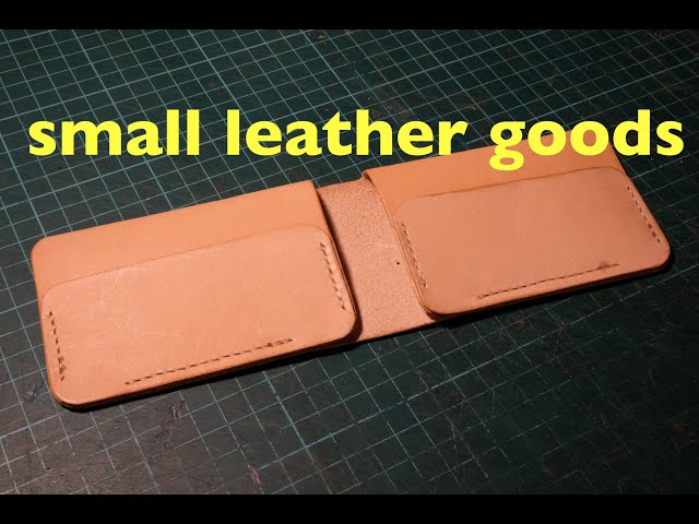 making a minimalist leather wallet leather crafting