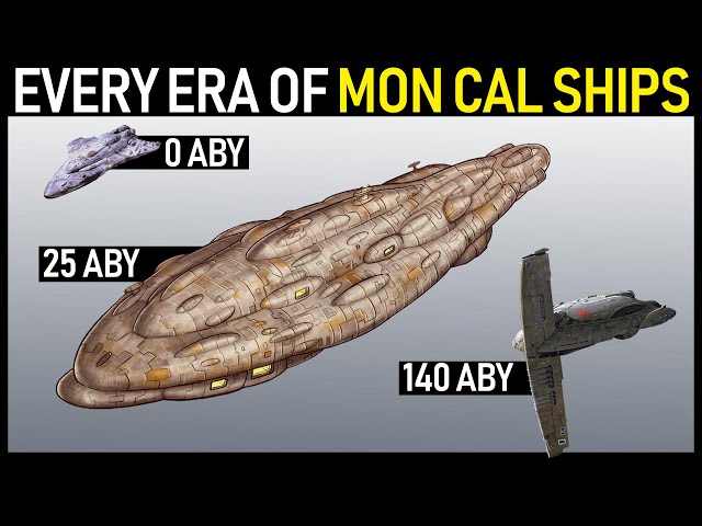 EVERY Era of Mon Calamari Cruisers (Legends and Canon)