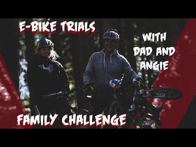 My dad is challenging me in E-bike trials I Vali Vlog