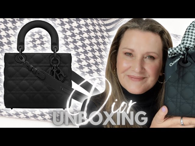 LADY DIOR BAG UNBOXING | SMALL | Black Ultramatte Cannage Calfskin | Luxury Bag