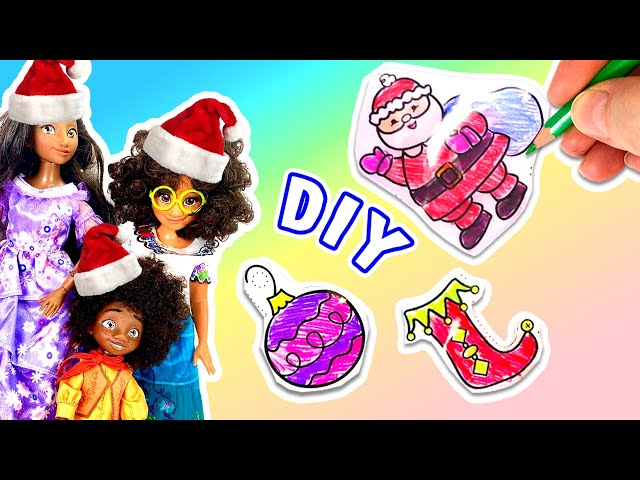 Disney Encanto Mirabel Family Makes Christmas Shrinky Dinks | DIY Videos For Kids