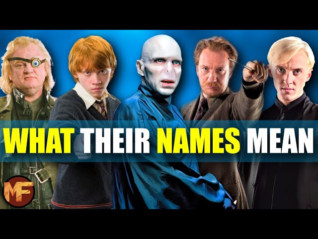 The Deeper Meaning Behind Harry Potter Names