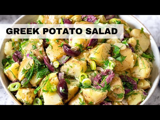 Greek Potato Salad | Potato Salad Recipe (No Mayo!)