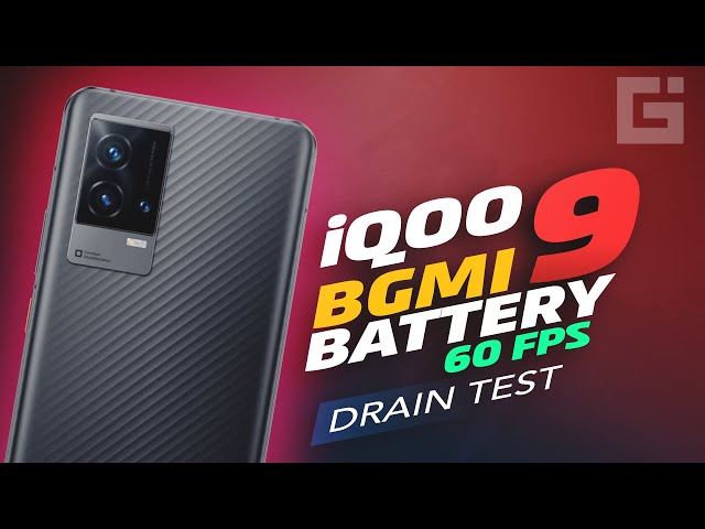 iQOO 9 BGMI Battery Drain Test with 60FPS BGMI Gameplay Recording