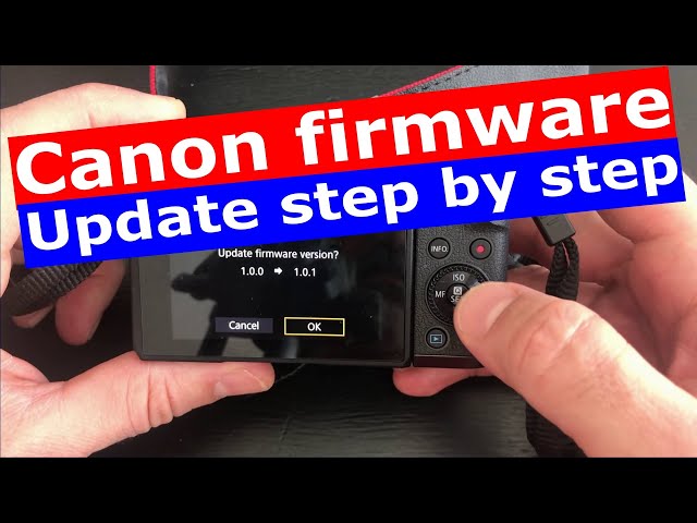 How to update the firmware of a Canon camera